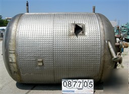 Used: continental tank co kettle, 2300 gallon, 304L sta