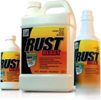 Rustblast removes rust from surface. (quart)