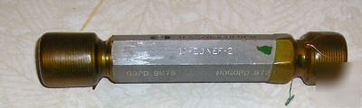 1-20 nef 2BTHREAD gage plug go/not go