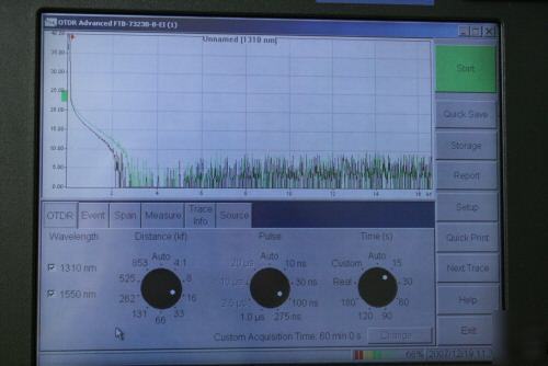 Exfo ftb-400 fiber sm mm vfl power meter otdr multitest