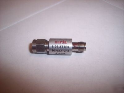 Narda 6DB attenuator 4778-6 dc-12.4 ghz 2W sma