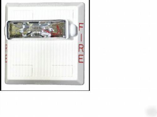 Wheelock as-2475C-fw audible horn strobe 24V wht 75CD