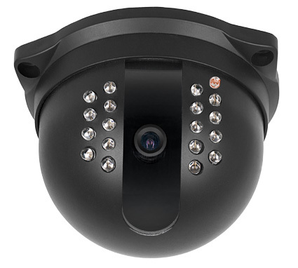 Dome camera 1/4 420L. color + 18 ir leds night vision