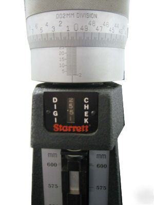 Starrett mdl 258M digichek 600MM .002MM
