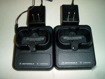2 motorola SP10/SP21 single chargers