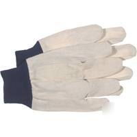 Boss mfg co glove 8OZ cotton w/knit wrist 4001B