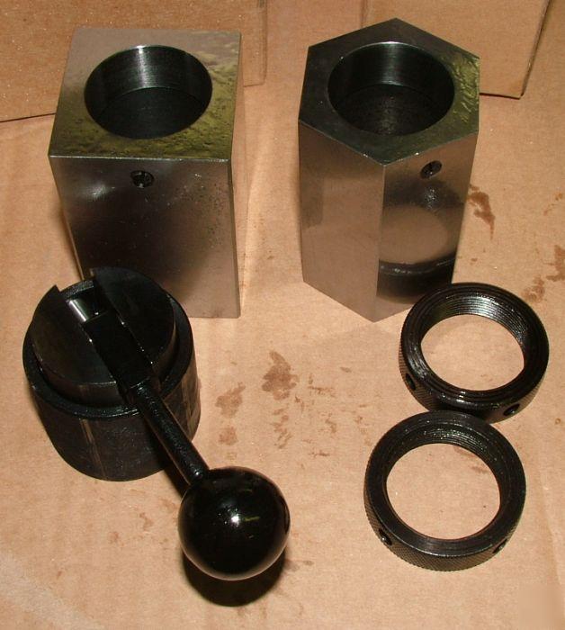 New 5C collet block set hex and square w/ cam closer