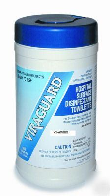 Viraguard toilet seat germ control disinfectant wipes