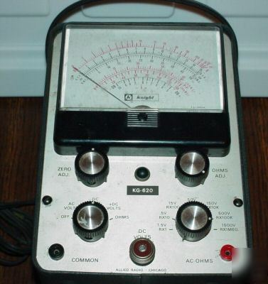 Vintage knight multimeter kg-620 by allied radio meter