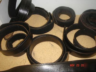 Lot of 13 police duty belt s - various safariland etc