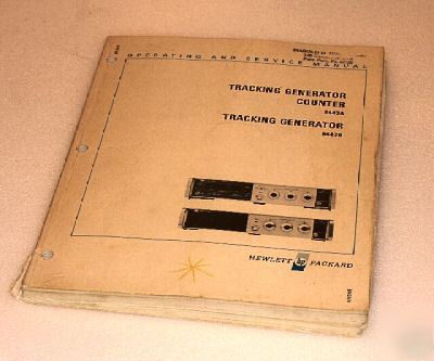 Hp / agilent 8443A / 8443B ops & service. manual 