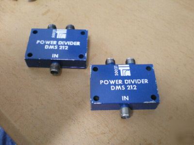 2X trm 2-way power divider \ combiner 12.4 - 18.0 ghz