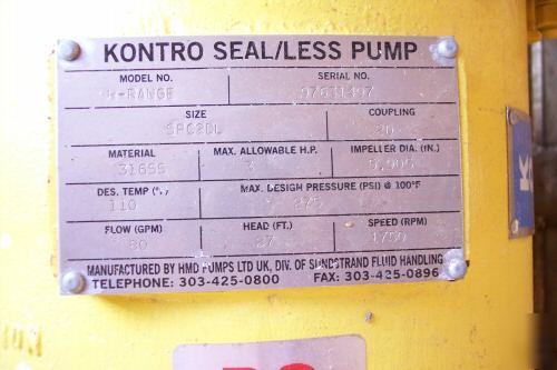 Kontro seal-less pump 4