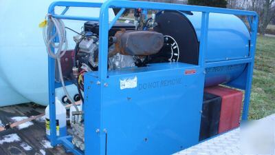  hot high pressure washer diesel fired and trailer