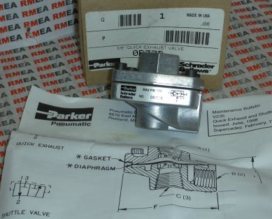 New parker schrader quick exhaust valve 0R37B 3/8
