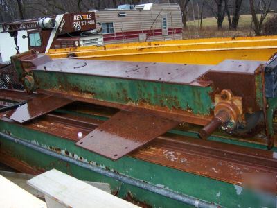 10 ton shepard niles double girder bridge crane w/bridg