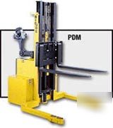 Big joe pdm-30-130 3000 lbs. straddle fork lift truck