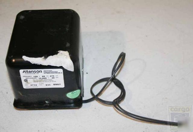 Allanson 2714 ignition transformer 120 - 12,000 volt