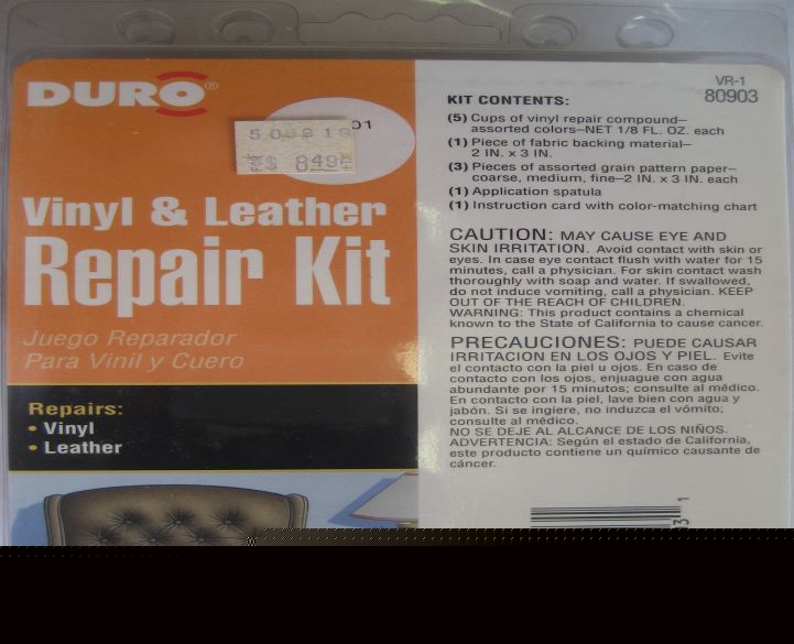 Duro vinyl & leather repair kit-dur 80903