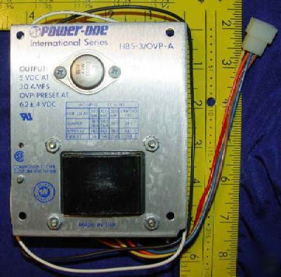 Power-one 5 vdc 3A ovp power supply model HB5-3/ovp-a