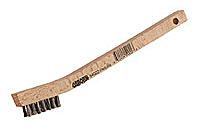 Cleaning scratch brush, stainless steel w/ wood handle