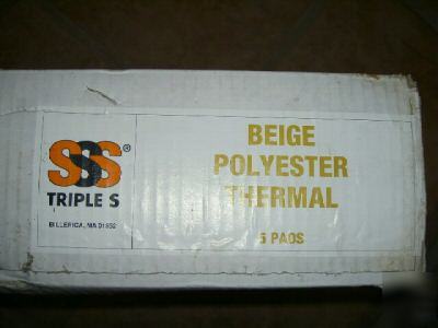 Triple s pads floor cleaningbeige polyester thermal 20