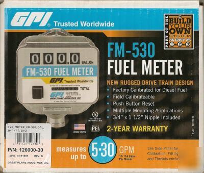 Gpi mechanical fuel meter fm-530 field calibration