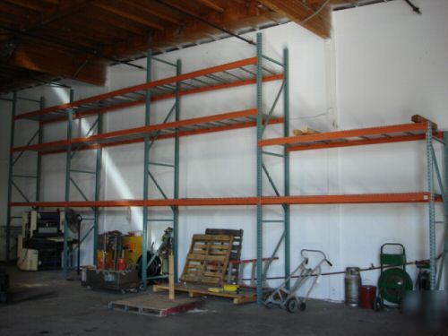 Pallet racks; interack / interlake; 14 sections (140')