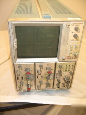 Tektronix 7603 oscilloscope w/ 2X 7A26 & 7B85 plugins