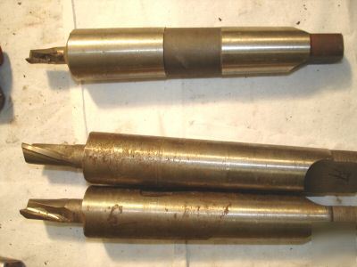 Set of 13 taper shank end mills
