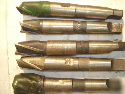 Set of 13 taper shank end mills