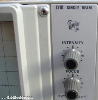 Tektronix 5103N oscilloscope display D10 single beam 