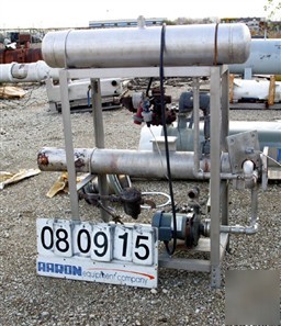 Used: enfab 4 pass shell and tube heat exchanger, 12 sq