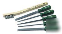 6PC mini file set w/wire brush-s k tools