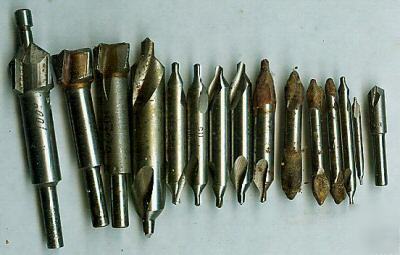 15 countersink/center drills keo/quick cut #1,2,3,4,6