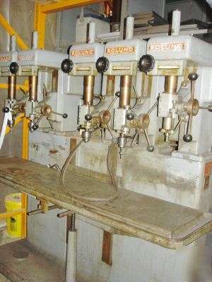 Edlund 5 spindle drill press 12 x 63 table model 1F 7