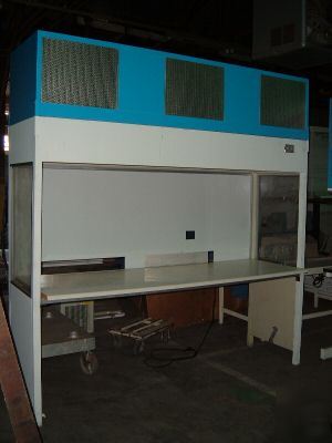 Used flowhood with table lights and panels 110V bench 