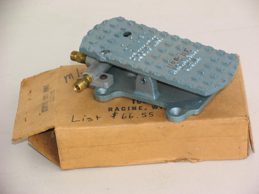 Heinrich foot operated pneumatic valve