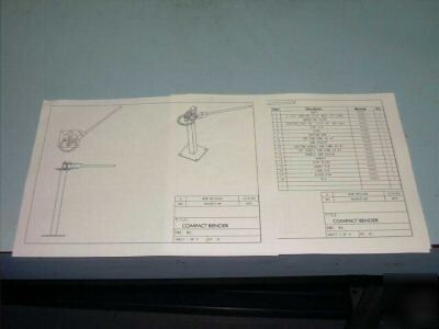 Compact bender blueprints, plans, how to build shop
