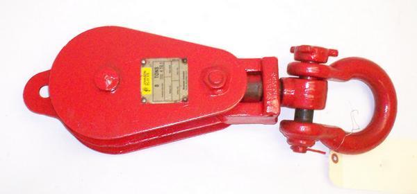 Johnson double sheave snatch block pulley 8 tons 6