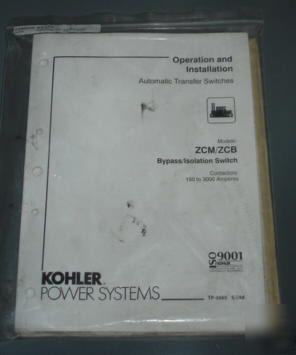 800 amp kohler automatic transfer switch - 480 volts