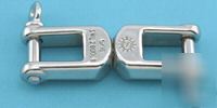 Heavy duty jaw & jaw swivel 316 stainless steel 5/16