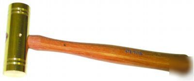 16 oz brass hammer with hickory handle made in usa