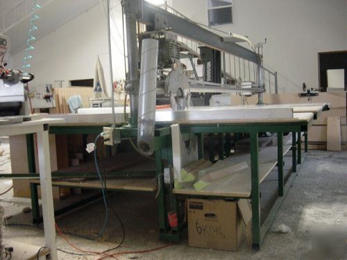 Hendrick 12 foot panel saw with power feed option