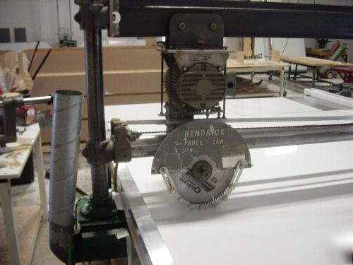 Hendrick 12 foot panel saw with power feed option