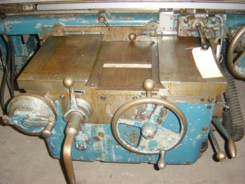 Kearney & trecker vertical mill model tf-20 w/sony dro