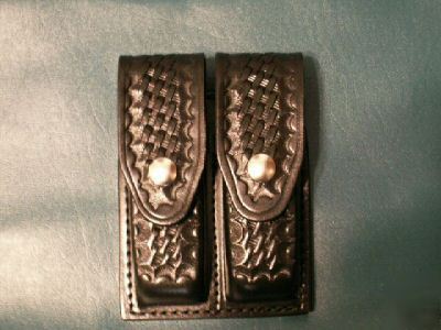 New gould goodrich B627-7W double magazine case black 