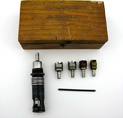 Aircraft tools inc countersink tool kit with bits, box