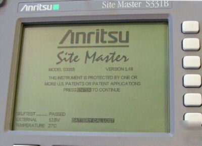 Anritsu wiltron site master S331B cable test S331 b