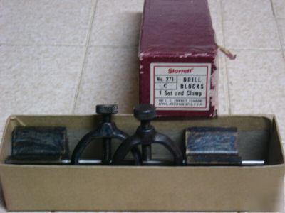 Starrett v blocks drill blocks